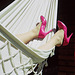 Lady Roxy avec permission - Douce relaxation en talons hauts roses /  Relaxing in pink heels