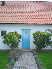 La maison à la porte bleue - Blue door house -  Båstad /  Suède - Sweden.  21-10-08