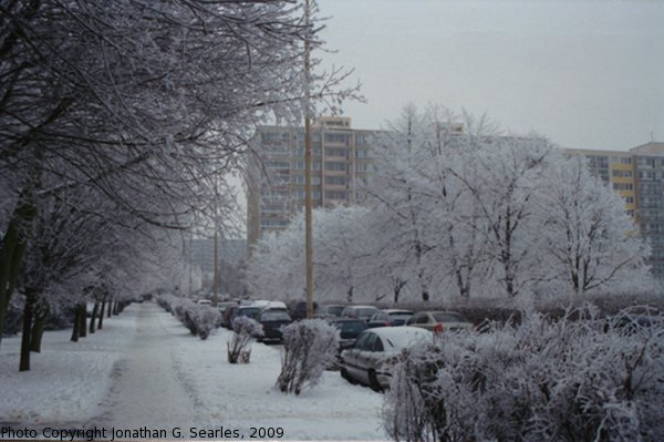 Snow in Sidliste Haje, Picture 5, Prague, CZ, 2009