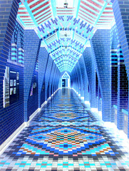 Corridor coloré / Colourful corridor