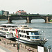 2009-05-20 15 Dresden, Schaufelrad-Dampfer, Augustusbrücke