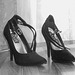 Elsa's friend high heels shoes with permission -  Les talons hauts de l'amie de Elsa avec permission -  Janvier / January 2009 -  B & W