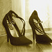 Elsa's friend high heels shoes with permission -  Les talons hauts de l'amie de Elsa avec permission -  Janvier / January 2009 -  Sepia