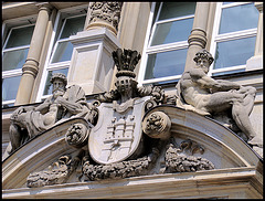 Entree of Strafjustizgebäude des Amts- und Landgerichts Hamburg