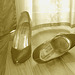 Elsa's friend high heels shoes with permission -  Les talons hauts de l'amie de Elsa avec permission -  Janvier / January 2009 - Sepia