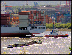 Containerterminal Tollerort and "OOCL Busan"