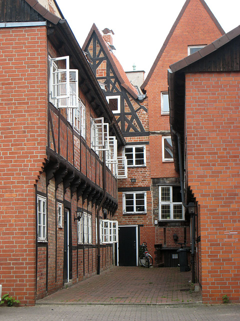 Lüneburg, Am Sande, Hinterhof