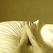 Mon amie Christiane - Pieds sexy sur oreillers / Sexy feet on pillow - Sepia