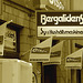 Façade publicitaire ostentatoire / Elspar bergalidens advertising façade  -  Helsingborg  /  Suède - Sweden.  22 octobre 2008 - Sepia