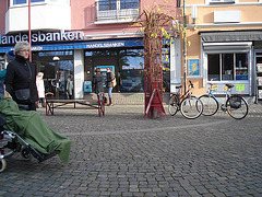 Regard sur vélos suédois / Handlesbanken Swedish Bikes eyesight  /  Ängelholm en Suède - Sweden .  23 octobre 2008