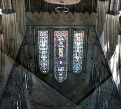 Reflections in the Font of Salisbury Cathedral