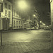 Luminosité mitigée dans une rue de Helsingor  /  Helsingor's spotlights by the night -   Danemark / Denmark.  24-10-08 - Vintage / Photo ancienne