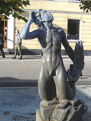 Sculpture érotique / Erotic sculpture -  Laholm / Sweden - Suède.  25 octobre 2008