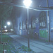 Lampadaires et graffitis / Street lamps & wall graffitis.   Copenhague. Danemark - 26-10-2008- Inversion RVB