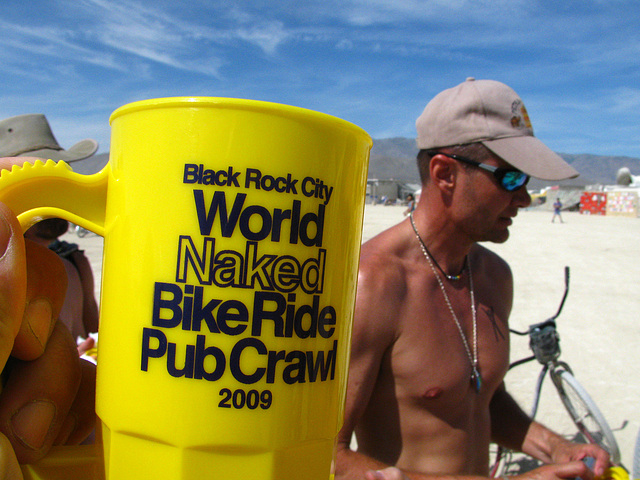 World Naked Bike Ride at Burning Man (1005)