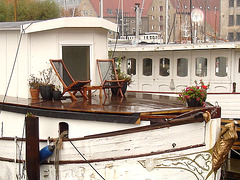 Bateau-terrasse  /  Floating terrace - Copenhague  /  Copenhagen .  26-10-2008