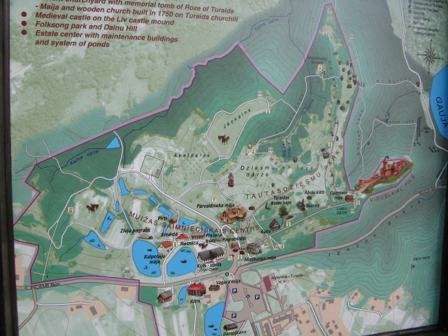 Mapo de kastelo Turaida