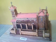 Maqueta: antigua iglesia del Salvador.-Soria