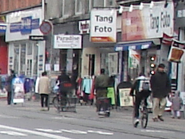 Tang Foto blurry scenery /  Un décor flou de la zone Tang Foto.  Copenhague.  20 octobre 2008