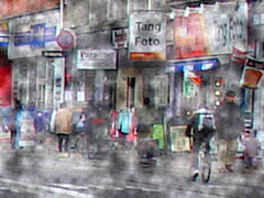 Tang Foto blurry scenery /  Un décor flou de la zone Tang Foto.  Copenhague.  20 octobre 2008 -  Pollution apocalyptique