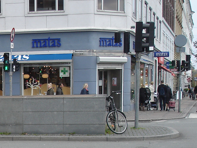 La zone Matas / Matas corner  -  Copenhague.  20 octobre 2008