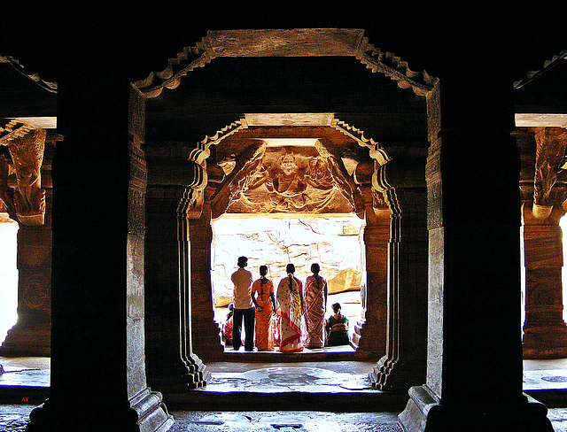 Temple visitors