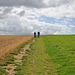 Two Walking Near West Kennet Long Barrow