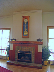 Fireplace in Mammoth Hot Springs Hotel (4271)