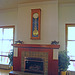 Fireplace in Mammoth Hot Springs Hotel (4271)
