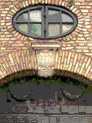 Double porte Henry L.W. Jensen double door.   Copenhague .  26-10-2008 -  Postérisation