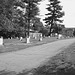 Cimetière St-Charles / St-Charles cemetery -  Dover , New Hampshire ( NH) . USA.   24 mai 2009   -  Janelle & friends.. N & B