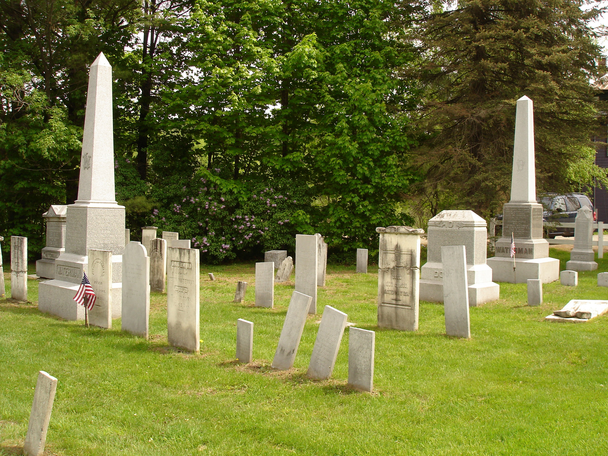 Cimetière de Johnson / Johnson's cemetery.  Vermont.  USA.  23 mai 2009