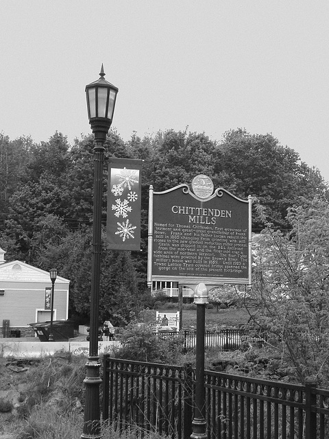 Le moulin Chittenden / Chittenden mills -  Jericho. Vermont . USA.  23-05-2009 - N & B
