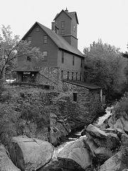 Le moulin Chittenden / Chittenden mills -  Jericho. Vermont . USA.  23-05-2009 - N & B