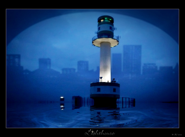 lighthouse by night*