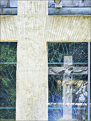 Crucifix reflected