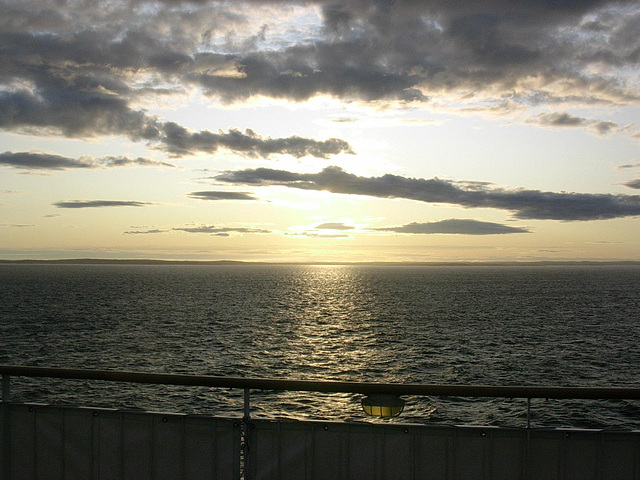 Sonnenaufgang im Oslofjord.