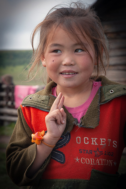 Girl at her herders home