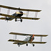 Avro Tutor and Avro 504K Biplane in formation