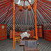 Inside our Ger (Yurt)