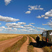 Mongolian highway in Menengyn tal province