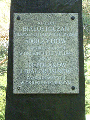 Monumento al la homoj murditaj de nazioj en la arbaro Pietrasze