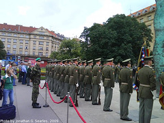 World War II Memorial Service In Dejvicka, Prague, CZ, 2009