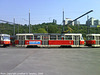 DPP #8234 with 6909 and 7021 at Radlicka, Prague, CZ, 2009