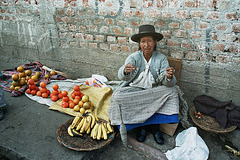 Sur le marché de Ayacucho, Pérou