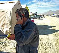 Cellphone Use in Black Rock City (0460)
