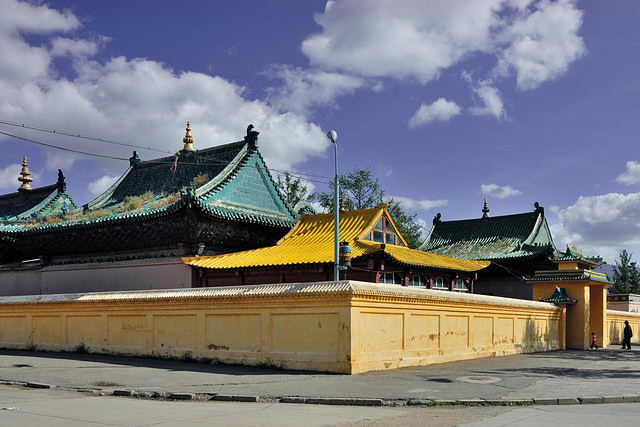 Golden Chituokhan Buddhist Temple at Gandan Monastery