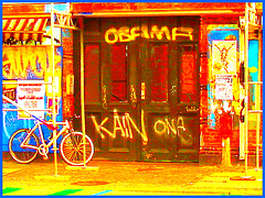 OBAMA graffitis - Une couleur politique de Copenhague / Obama photofiltré.