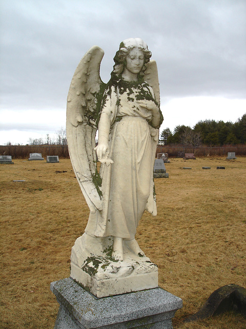 Mountain view cemetery. Saranac lake area.  NY. USA . March 29th 2009