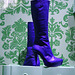 Vitrine podoérotique / Podoerotic shoes window store - PARIS  21 août 2009  -  Cadeau de mon Amie Simona avec permission. - Bottes à talons aiguilles. - Bottes à talons aiguilles.  - Bottes à talons aiguilles.  Inversion RVB